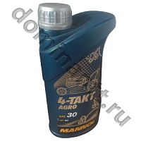 7203 Масло моторное минеральное 4-TAKT AGRO SAE 30  для садовой техники 1 литр MANNOL