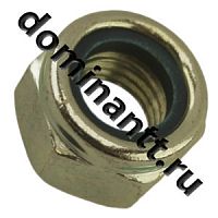 Гайка М20х2,5х20 с нейлоновым кольцом шестигранная оцинкованая