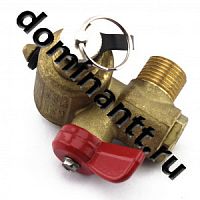 Вентиль заправочный с механическим клапаном М12*1 под магистраль 6 мм метан EMER 