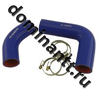 70-1303000 КТ сил Патрубок МТЗ-80,82,900 радиатора комплект 2 шт. синий силикон с хомутами 