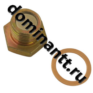 50-1404075 Пробка металлического маслянного картера Д-243 с медным кольцом магнитная 50-1404075 Пробка металлического маслянного картера Д-243 с медным кольцом магнитная
