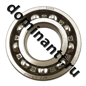 206 (6206) Подшипник шариковый радиальный однорядный открытый 30х62х16мм 206 (6206) Подшипник шариковый радиальный однорядный открытый 30х62х16мм