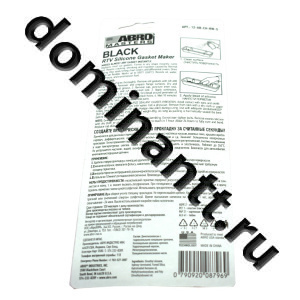 Герметик черный силиконовый 85г ABRO фото 2 Герметик черный силиконовый 85г ABRO фото 2