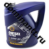 Полусинтетическое моторное масло MANNOL Diesel Extra SAE 10W40 API CH-4/SL ACEA  B3/A3 канистра 5 литров