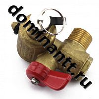 Вентиль заправочный с механическим клапаном М12*1 под магистраль 6 мм метан EMER 