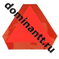 Наклейка-знак "Тихоходное транспортное средство" 41х35см светоотражающая пленка ГОСТ AUTOSTICKERS