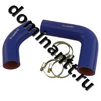 70-1303000 КТ сил Патрубок МТЗ-80,82,900 радиатора комплект 2 шт. синий силикон с хомутами 