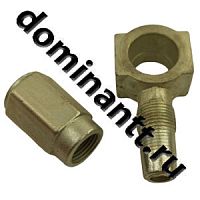 240-1104115 Угольник топливопровода МТЗ с гайкой (алюминий) РЗТЗ