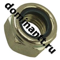 Гайка М20х2,5х20 с нейлоновым кольцом шестигранная оцинкованая