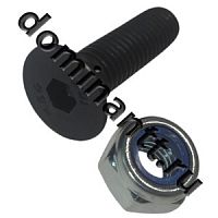 Винт с гайкой крепления ножа измельчителя веток ЕМ-160,210