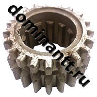 70-1701196 Шестерня КПП 1-й ступени редуктора ведущая Z=20/20 (внутренний шлиц-короткий Z=12) РУП МЗШ