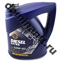 Полусинтетическое моторное масло MANNOL Diesel Extra SAE 10W40 API CH-4/SL ACEA  B3/A3 канистра 5 литров