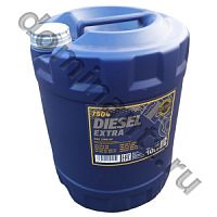 Полусинтетическое моторное масло MANNOL Diesel Extra SAE 10W40 API CH-4/SL ACEA  B3/A3 канистра 10 литров