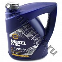 Полусинтетическое моторное масло MANNOL Diesel Extra SAE 10W40 API CH-4/SL ACEA  B3/A3 канистра 5 литров