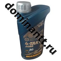 7203 Масло моторное минеральное 4-TAKT AGRO SAE 30  для садовой техники 1 литр MANNOL