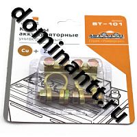 ВТ-101 Клемма АКБ латунь (P+/N-) блистер 2шт. FK