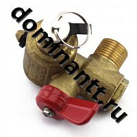 Вентиль заправочный с механическим клапаном М12*1 под магистраль 6 мм метан EMER 